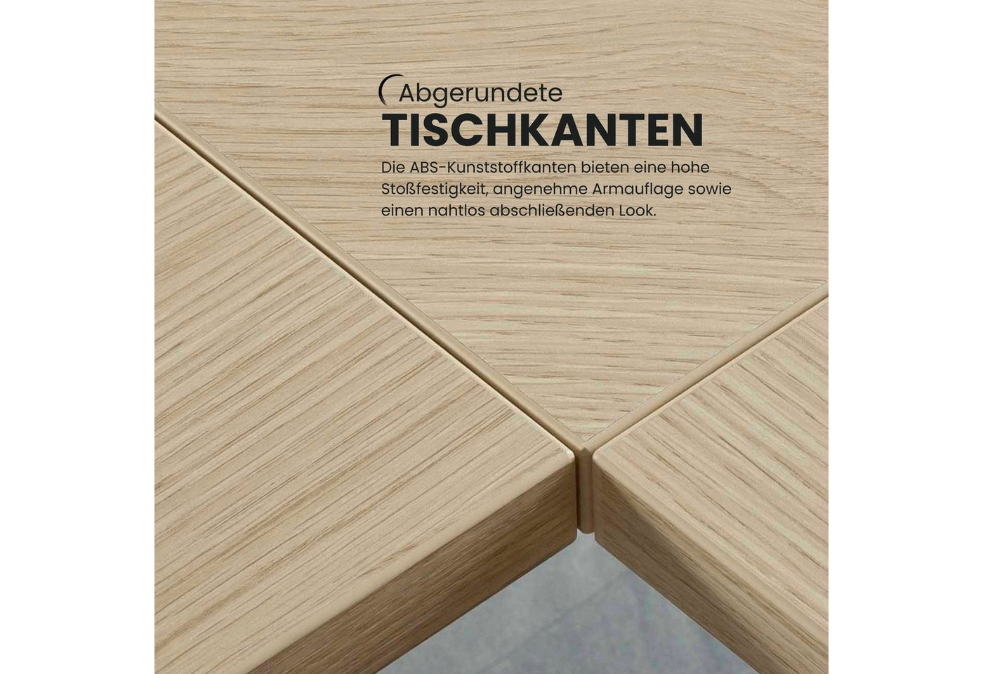 bümö Tischplatte bümö Schreibtischplatte, Rechteck: 160 x 80 cm- Dekor: Ahorn Bild 5