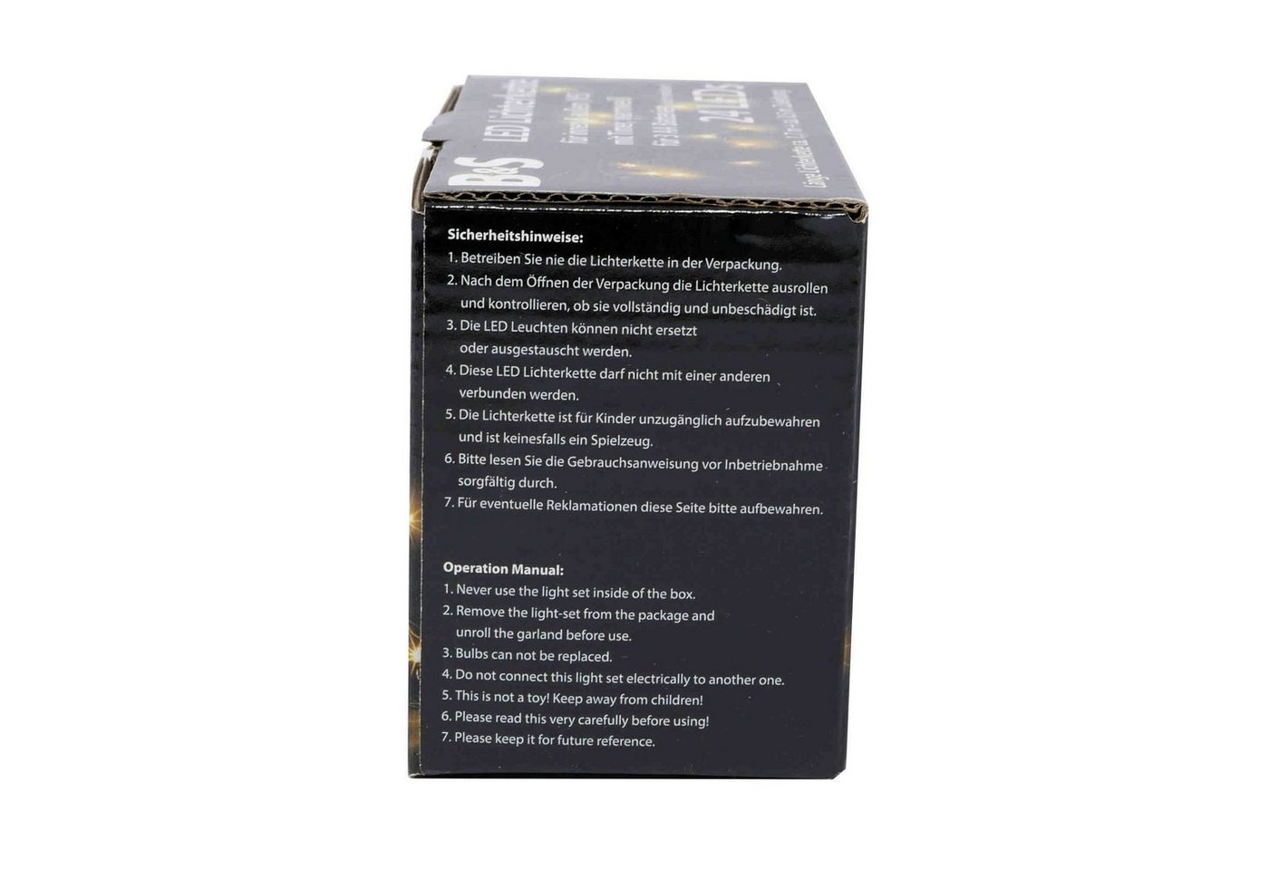B&S LED-Lichterkette LED Batterie Lichterkette mit 24 LEDs warmweiß Innenbereich Bild 2