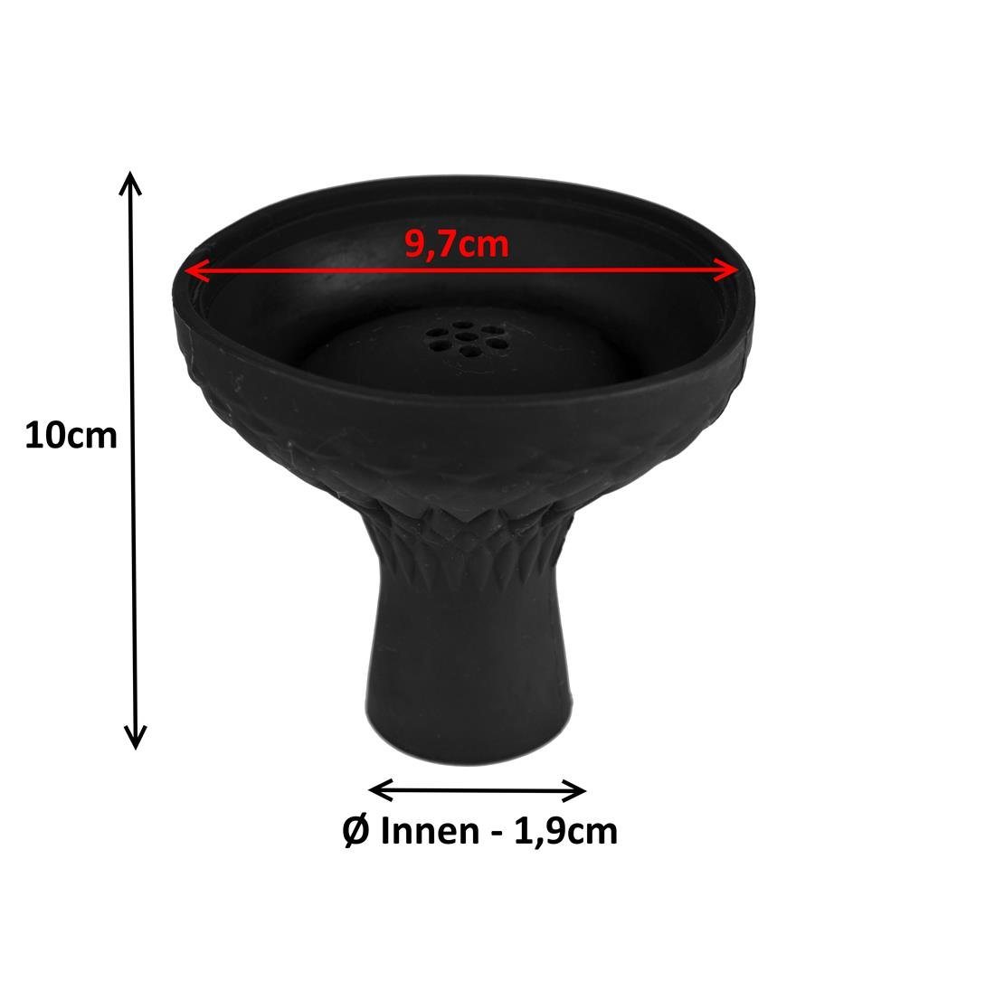 BAYLI Anzündkamin Premium XL Shisha Kopf aus Silikon, Silikonkopf für Kaminaufsatz Bild 4