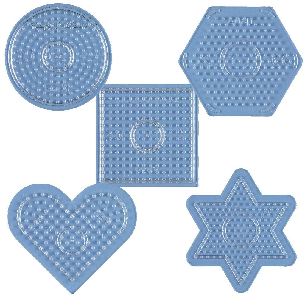 Hama Perlen Bügelperlen Hama Stiftplatten-Set kleine Basics, transparent für Midi-Bügelperlen Bild 2