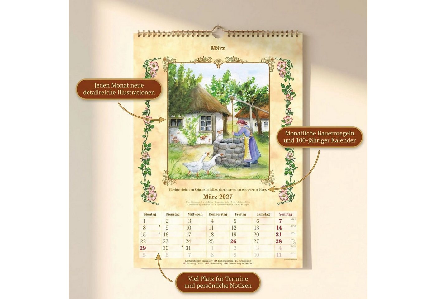 Wandkalender Bauernkalender 2027 Bild 2
