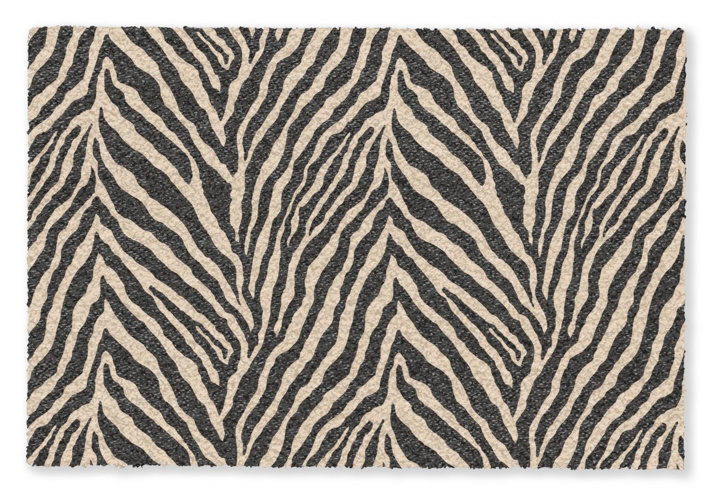 OnlyWow Teppich Zebra - Klassisch - Schwarz, Rechteckig, Wohnzimmer, Rutschfest, Kurzflor 120x80 cm Bild 5