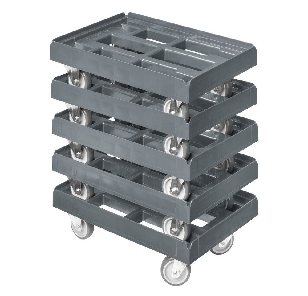 Logiplast Transportroller Transportroller für Kisten 60 x 40 cm mit 2 Bock- und 2 Lenkrollen in Bild 3