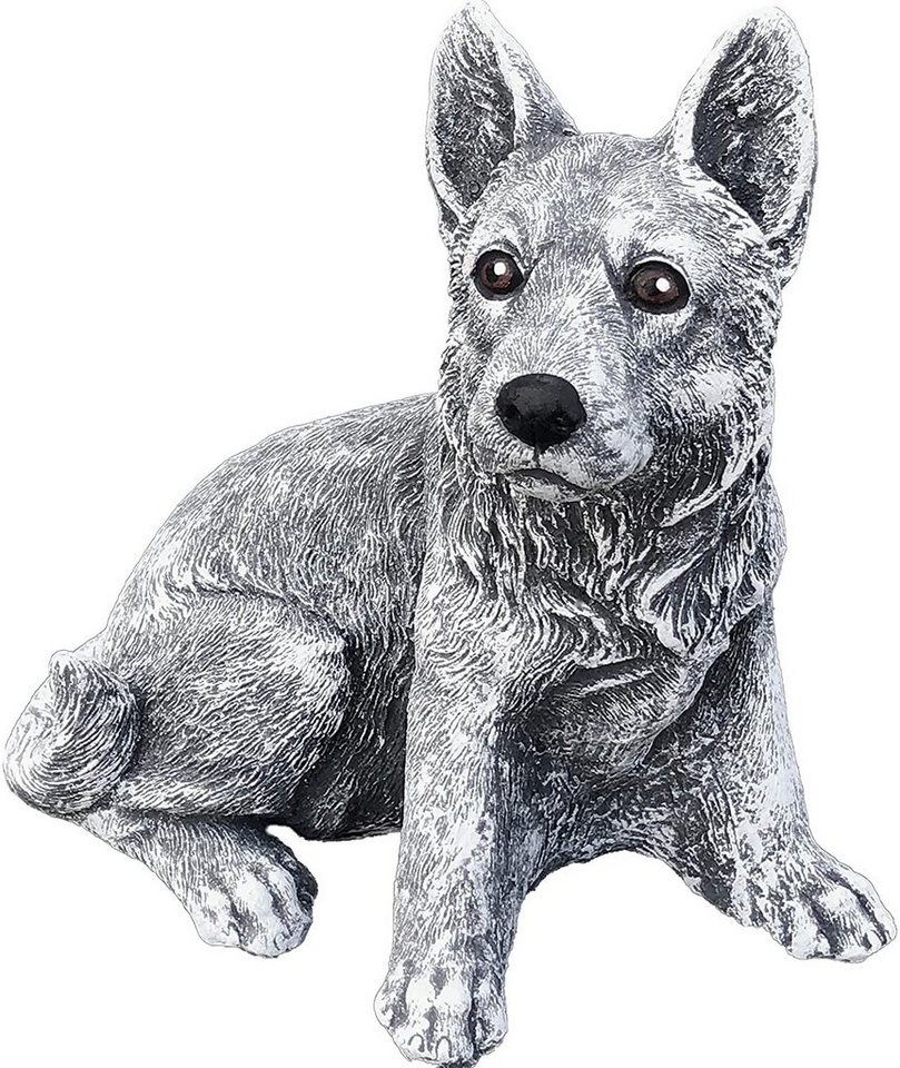 Stone and Style Gartenfigur Frostfeste Steinfigur Hund Schäferhund klein Bild 3