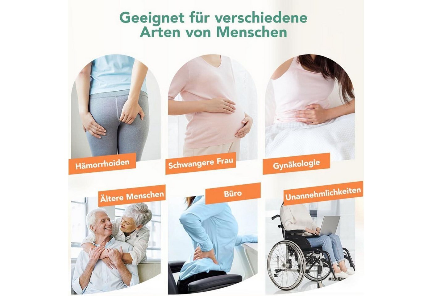 FELIXLEO Badewannensitz Sitzbadewanne Bidet-Sitz für Schwangere, Hämorrhoiden, Weiß Bild 5