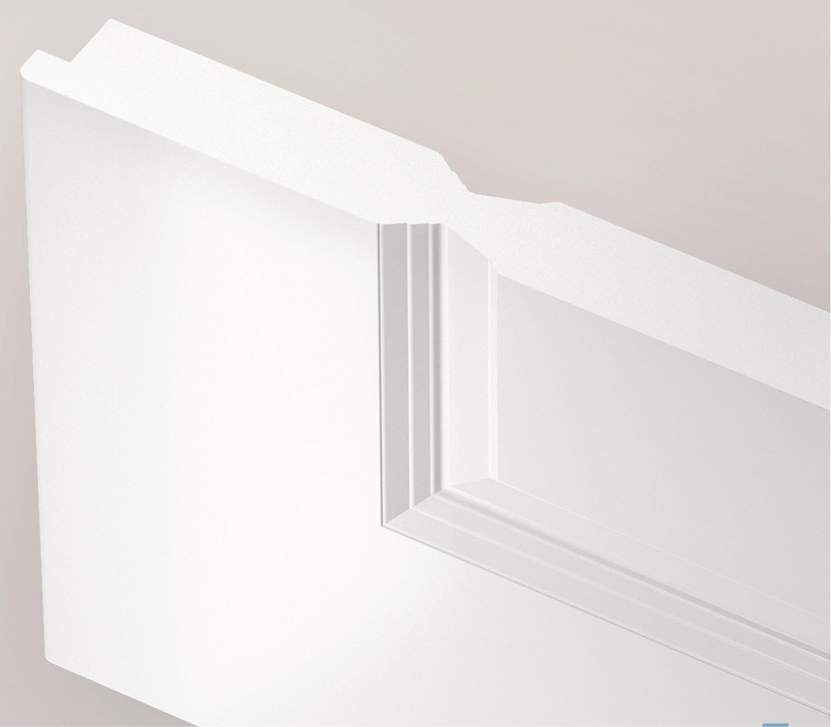 steinau Zimmertür Basic Piano Light Kassetten-Optik, Zarge + Drückergarnitur (Set, Türblatt, Zarge und Edelstahl-Drückergarnitur im Set), Baurichtmaß 2000 x 875 mm Bild 2
