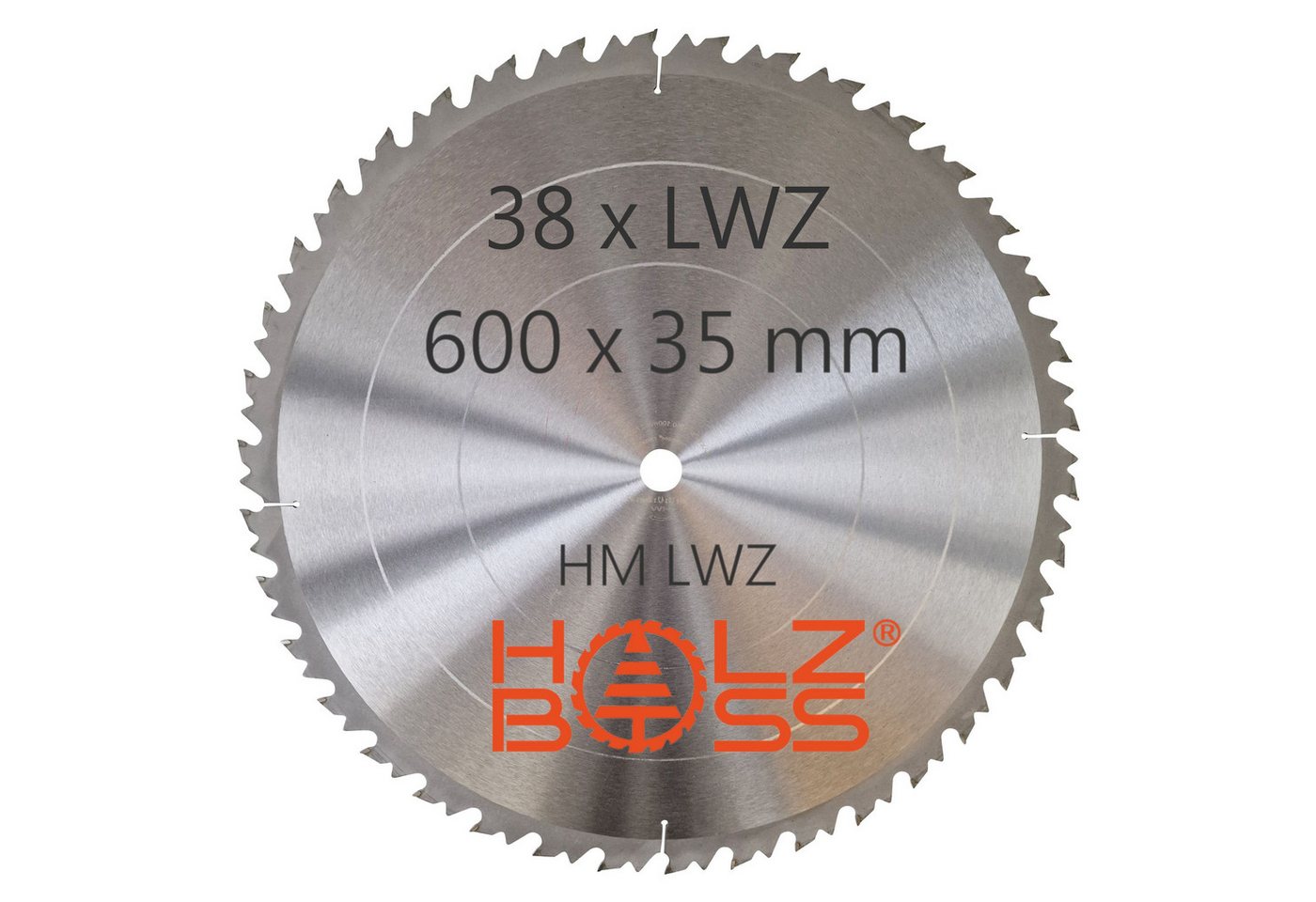Holzboss® Sägeblatt HM-Kreissägeblatt 38xZahn LWZ 600x35 mm mit Spanabweiser Rückschlagarm Bild 3