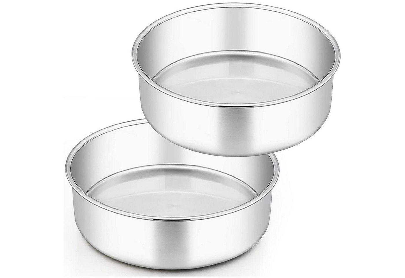 LuxusKollektion Backform Backform rund Edelstahl 2er rostfrei spülmaschinenfest 24cm Bild 5