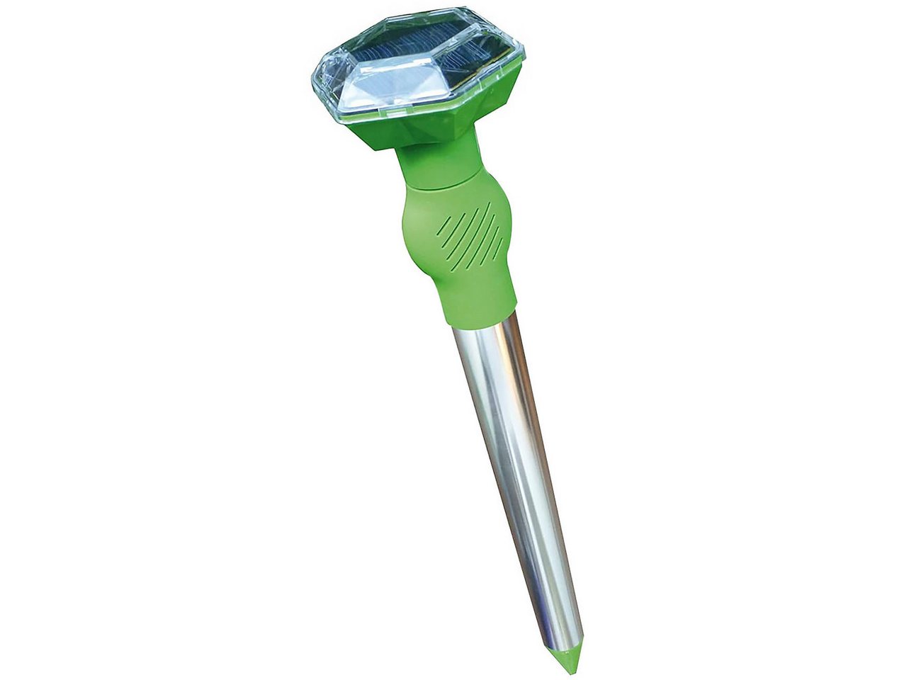 ISOTRONIC Ultraschall-Tierabwehr Solar Ultraschall-Tiervertreiber 40m², Akku-Tierschreck mit Erdspieß, 2-tlg., 1er/2er-Set, Mobiles Ultraschall-Abwehrgerät mit Solarzelle, 2 Akkus & Erdspieß Bild 5