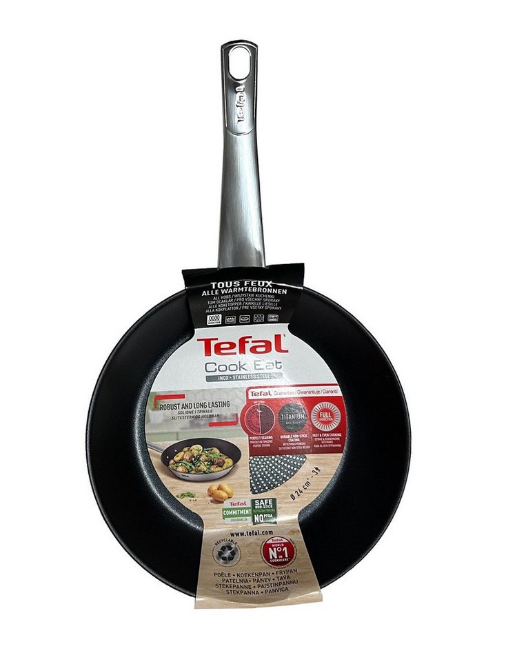 Tefal Grillpfanne Tefal B9220404 COOK EAT Pfanne 24 cm induktionsgeeignet, Edelstahl Bild 3