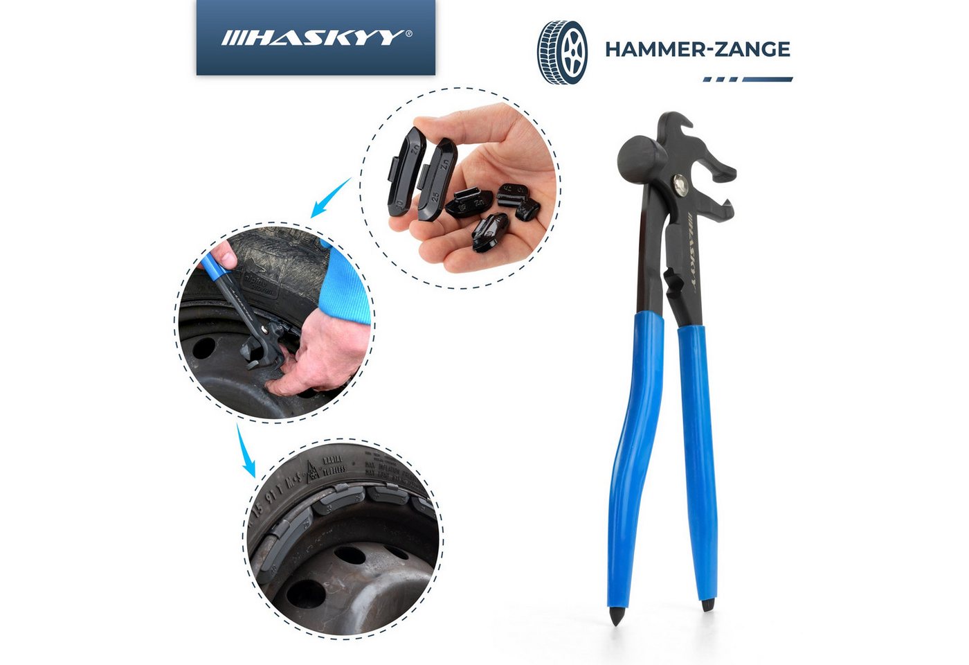 HASKYY Montagepaste Reifenmontagepaste 5kg Schwarz Set mit Montage- & Demontage Zubehör Bild 5