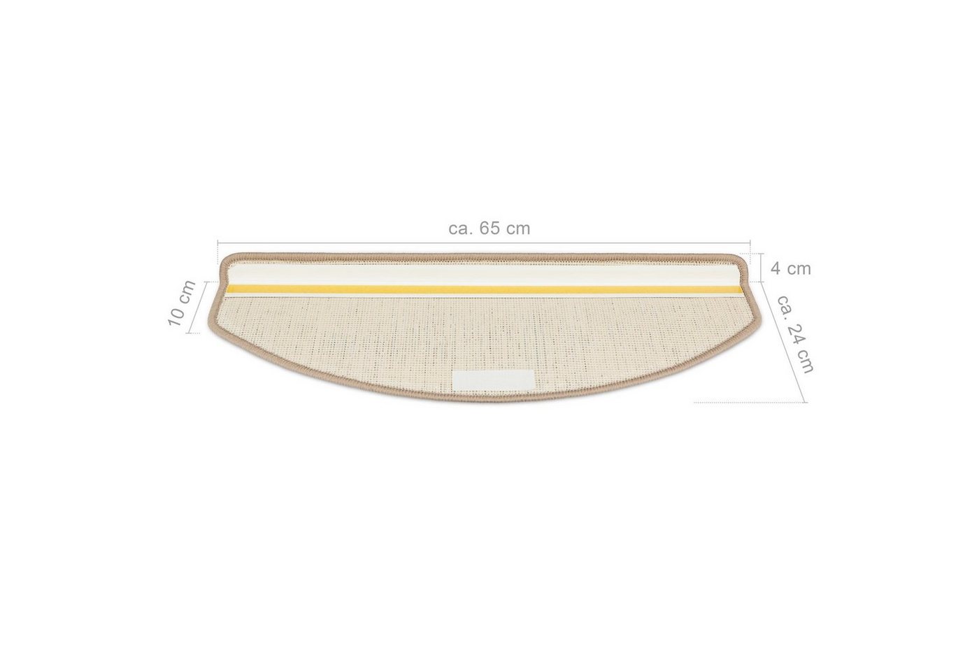 Metzker® Stufenmatte Stufenmatten Pegasus Halbrund Einzeln und SparSet´s, halbrund, Höhe: 8 mm, 1 Stück - grün