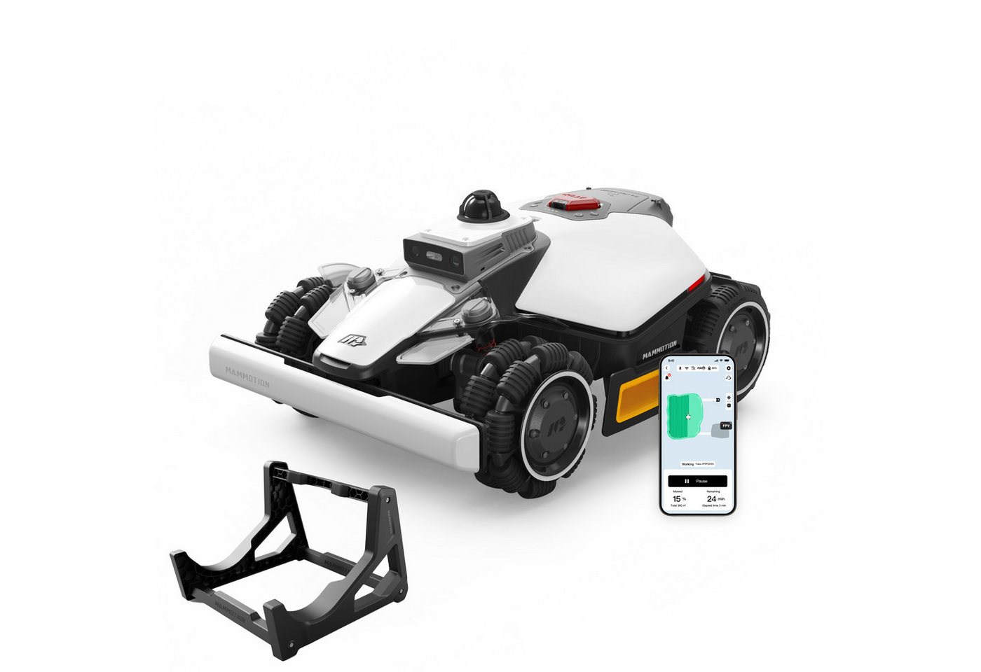Mammotion Rasenmähroboter LUBA Mini 2 AWD Mähroboter ohne Begrenzungsdraht, bis 1500 m² Rasenfläche, (mit Waschständer, 360° LiDAR + KI-Vision), Randmähen, DropMow, Auto-Kartierung, 80% Steigung, 4G Moudel, APP Bild 4