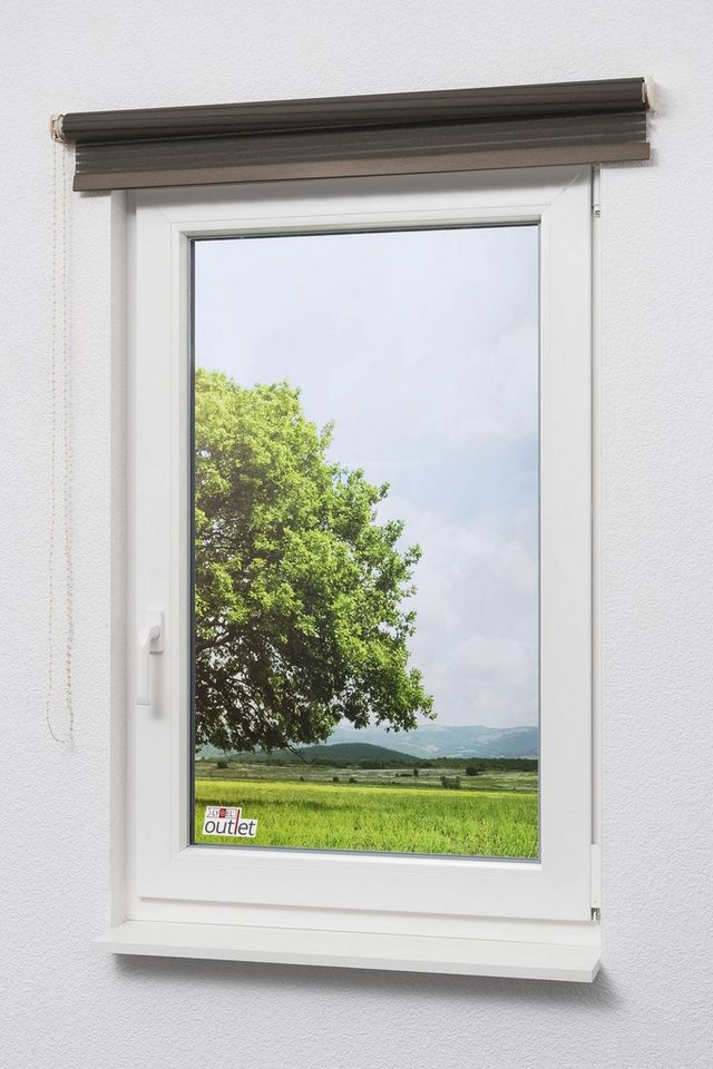 Rollo Basisrollo Holzdekor Streifen Braun, LYSEL®, halbtransparent, HxB 190x60cm Bild 3
