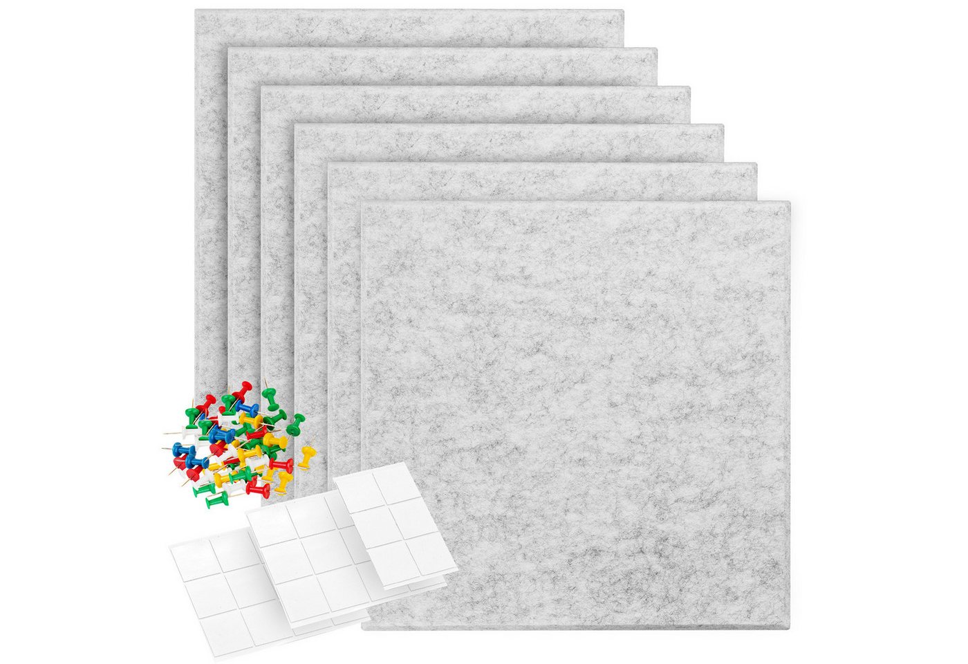 Youyijia Bastelfilz Filz Pinnwand mit 60 Pinnnadeln 6 Stück Selbstklebende Filzboard Bild 4