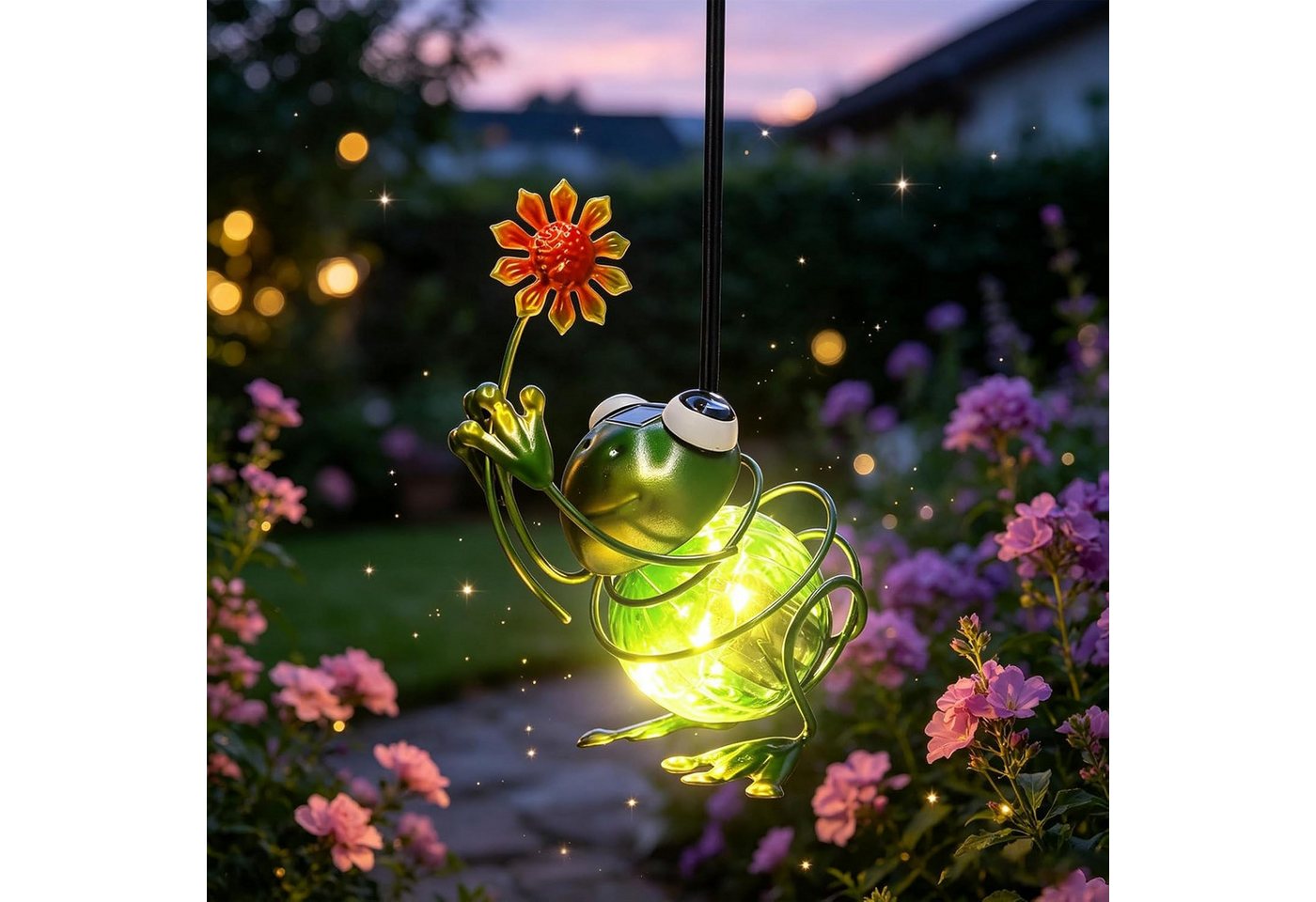 FELIXLEO LED Solarleuchte Solar Schmetterlinge Außen Solar Deko Garten Hängend Wetterfest LED Bild 3