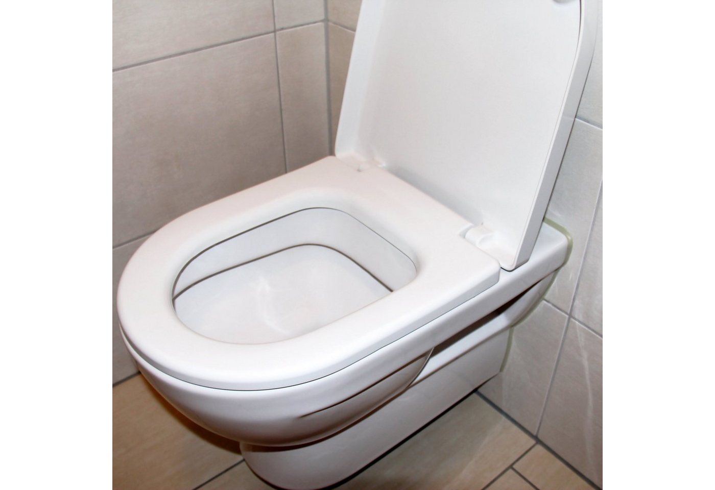 Gentlemen WC-Sitz WC Sitz mit Absenkautomatik (Toilettendeckel mit QuickClean Funktion – Einfacher Einbau von oben, Antibakteriell dank Duroplast), Quick Release Halterung, SoftClose, Antibakteriell Bild 4