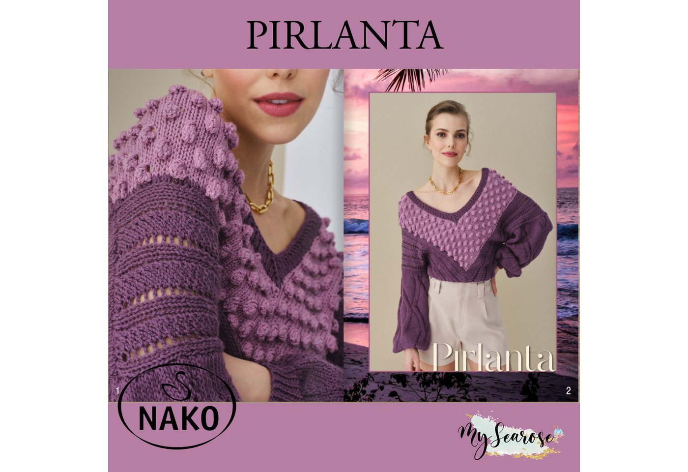 NAKO 5 x NAKO Pirlanta Häkelwolle, 225 m, Häkelgarn,Strickgarn,Amigurumi,Strickwolle Bild 3