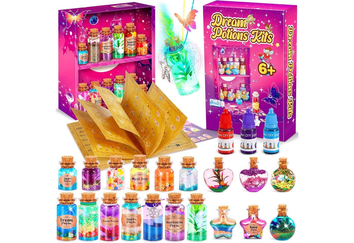 Ophy Kreativset Zaubertrank-Bastelset für Kinder – kreatives Geschenk, (1-tlg), für Mädchen ab 6–11 Jahren