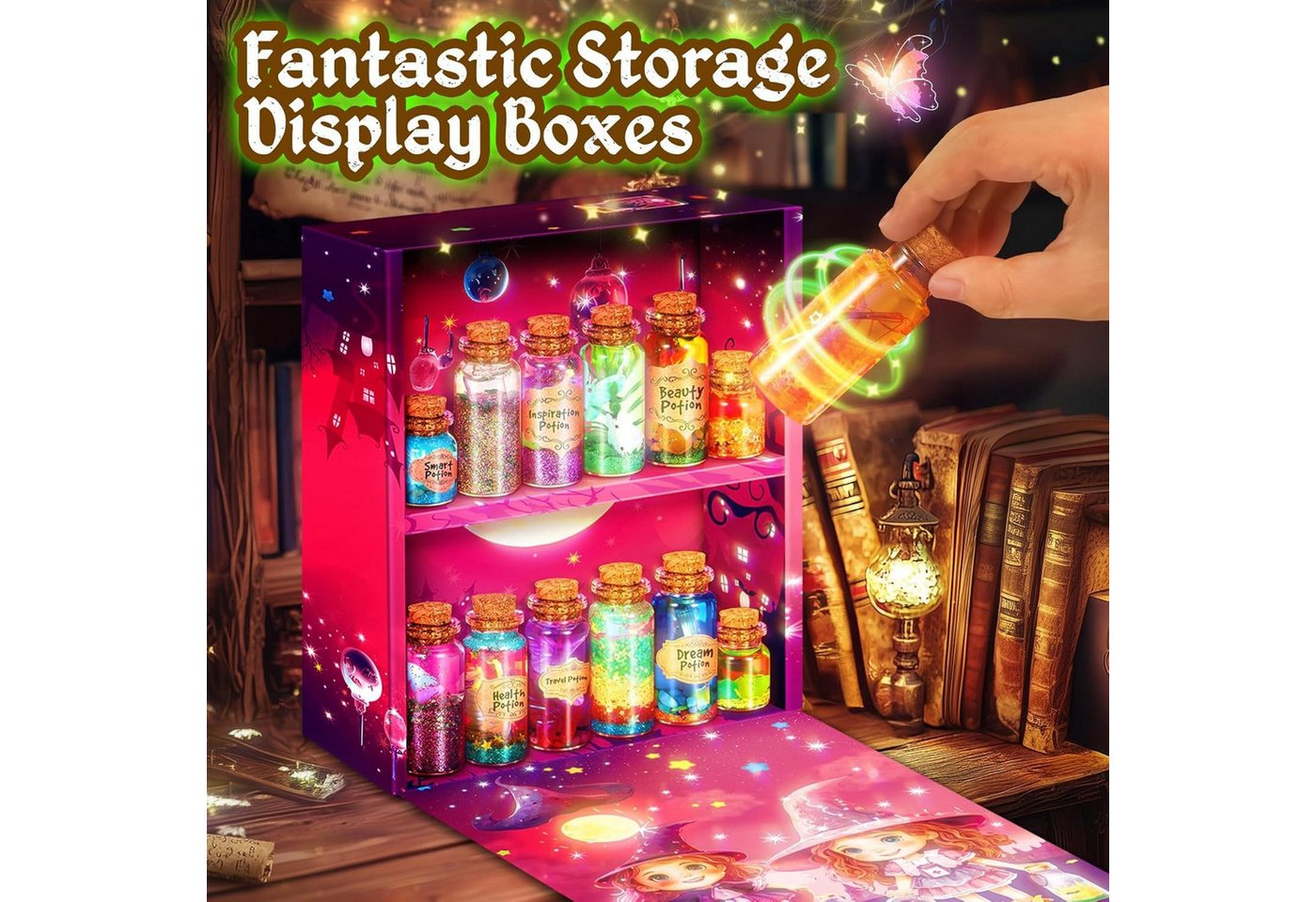 Ophy Kreativset Zaubertrank-Bastelset für Kinder – kreatives Geschenk, (1-tlg), für Mädchen ab 6–11 Jahren Bild 2