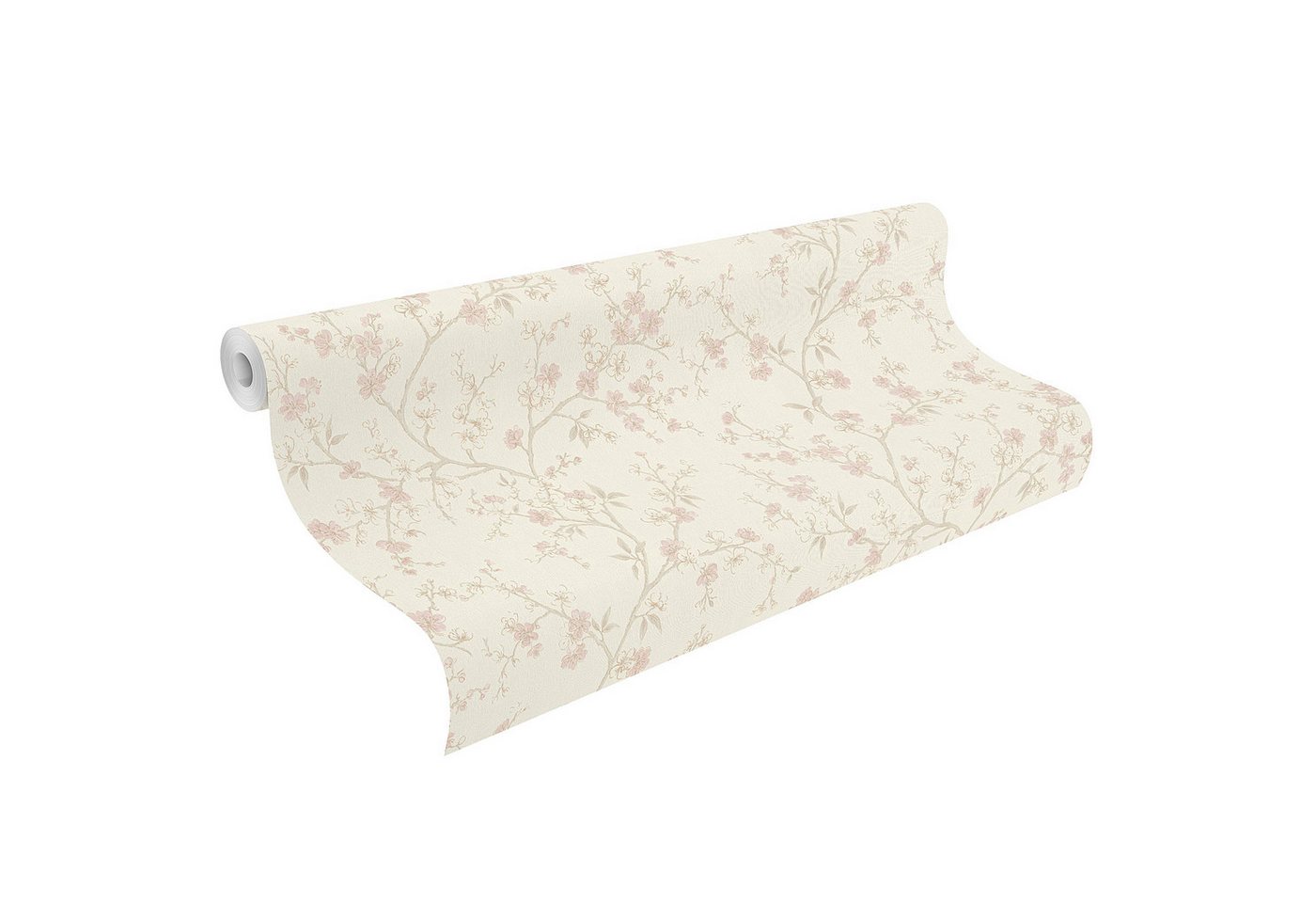 Rasch Vliestapete, strukturiert, Blumen, (1 Rolle, 1 St), Geblümt, doppelbreit (106cm)