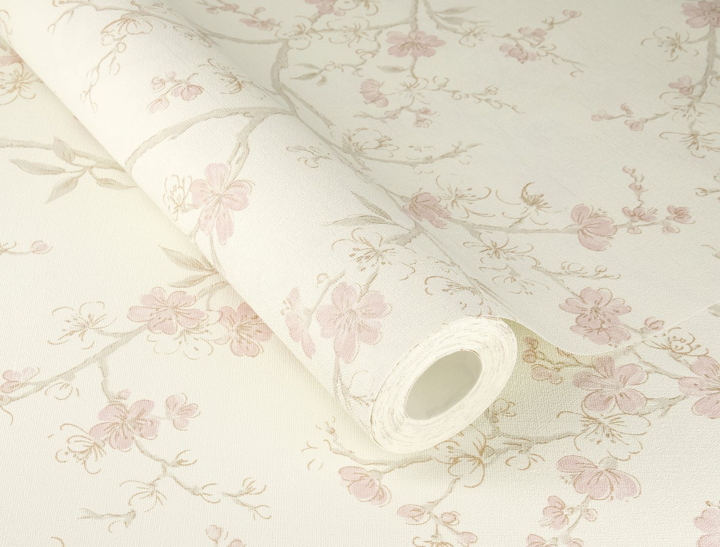 Rasch Vliestapete, strukturiert, Blumen, (1 Rolle, 1 St), Geblümt, doppelbreit (106cm) Bild 5