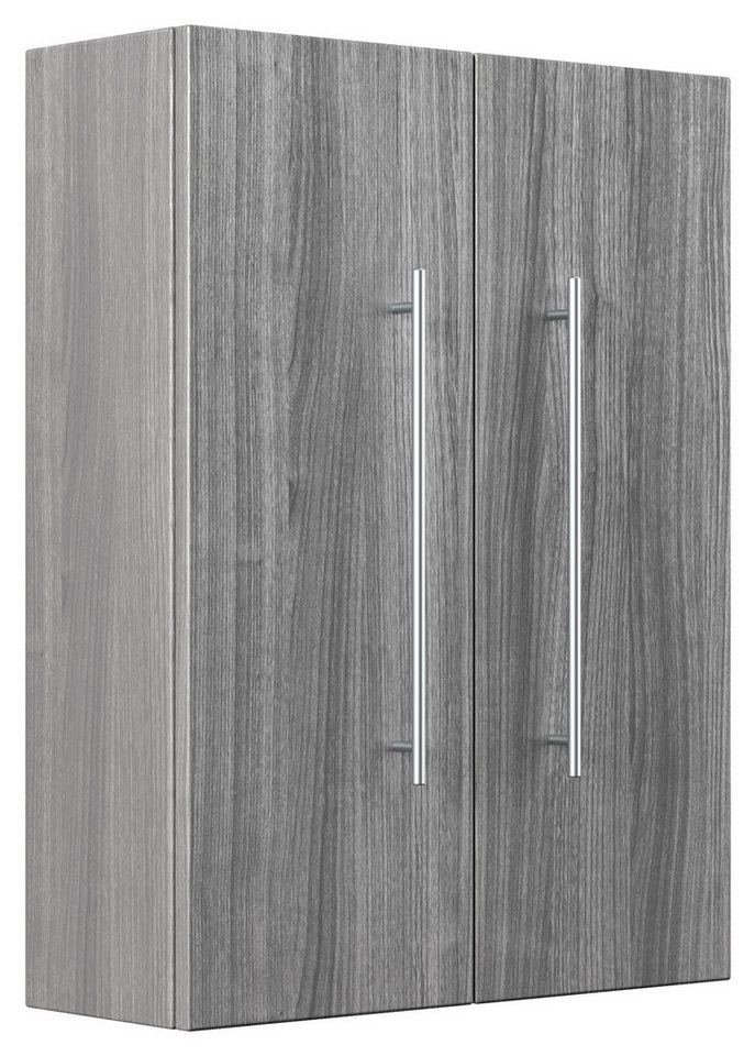 Magnolia Home Hängeschrank Badschrank Aurum-L 53x70cm silbereiche m. Soft-Close Türen
