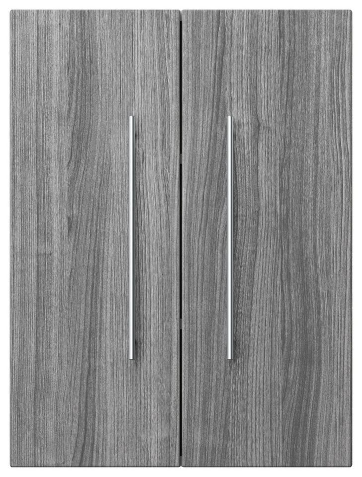 Magnolia Home Hängeschrank Badschrank Aurum-L 53x70cm silbereiche m. Soft-Close Türen Bild 2
