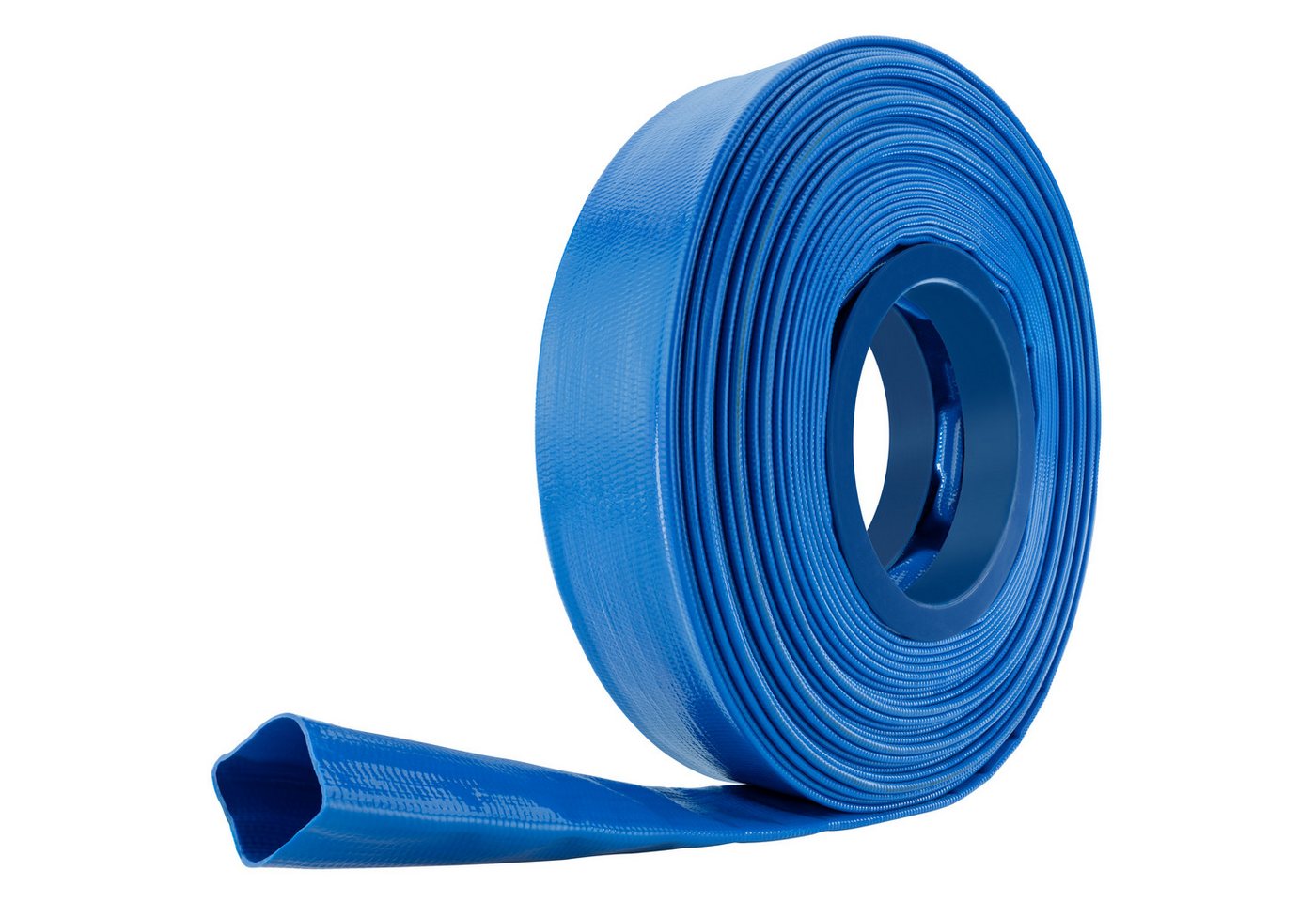 Poppstar Gartenschlauch, PVC Flachschlauch 20m, Ø 38mm (1 1/2 Zoll), 7 bar, blau Bild 2