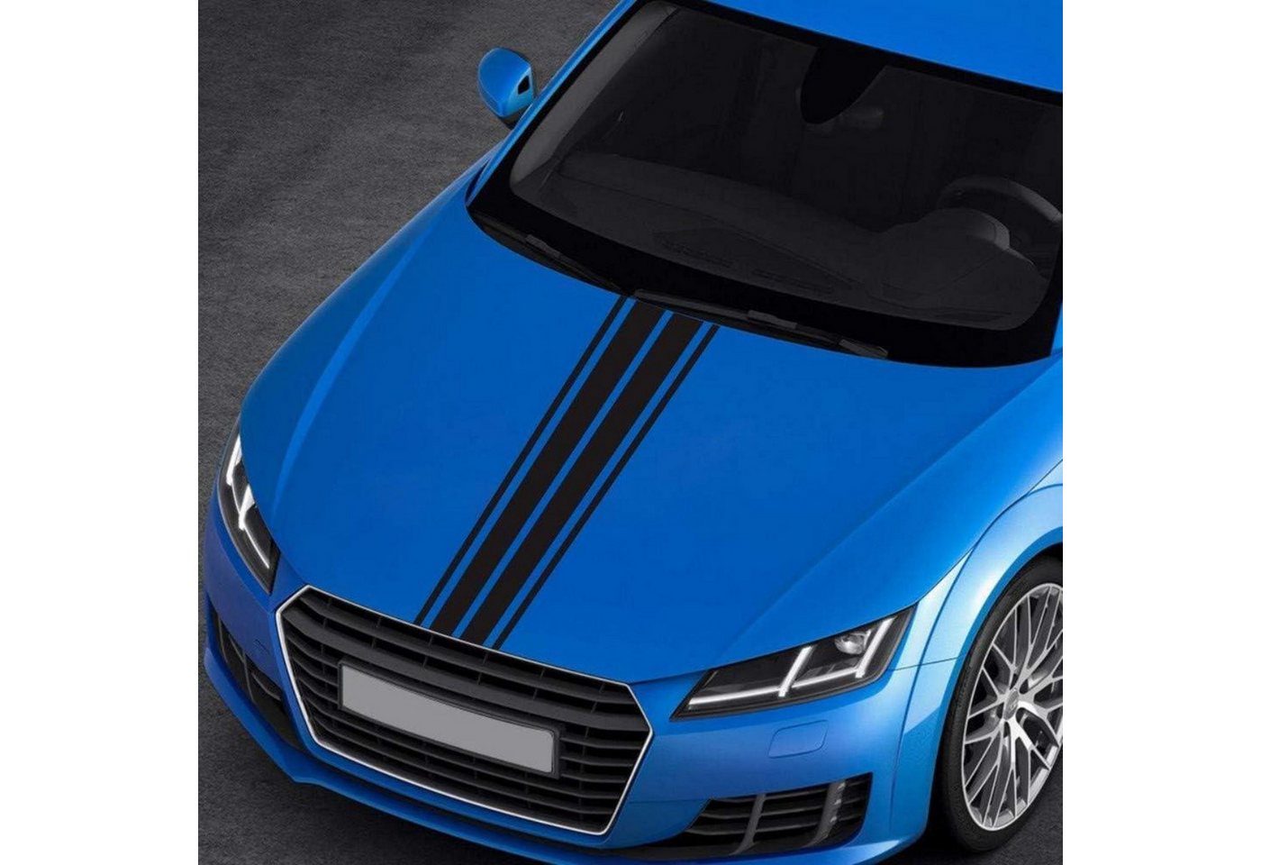 LuxusKollektion Aufkleber Auto Aufkleber 5PCS Racing Streifen Vinyl Rückspiegel Tür Schwarz Bild 3