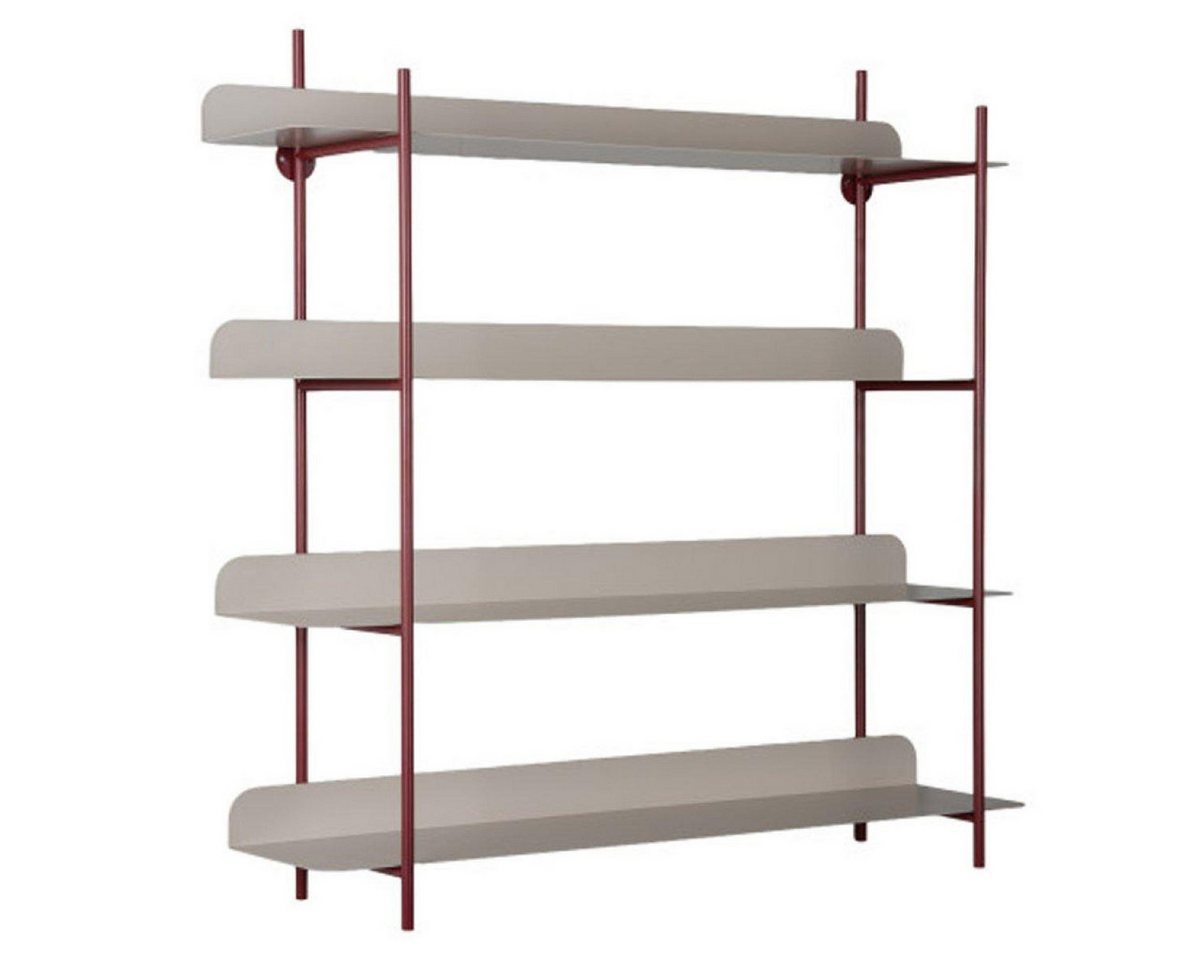 Present Time Regal Wandregal Reina Cuatro Rot Grau Bild 2