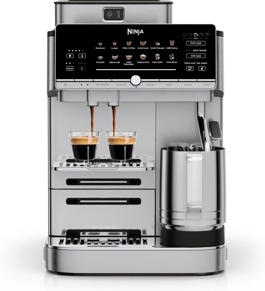 NINJA Kaffeevollautomat AutoBarista Pro Kaffeemaschine AE1051EU, 2 individuelle Benutzerprofile für Getränke Bild 2