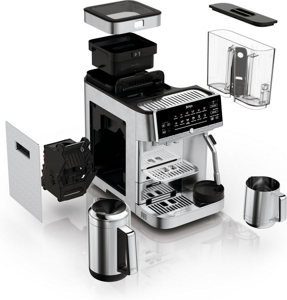 NINJA Kaffeevollautomat AutoBarista Pro Kaffeemaschine AE1051EU, 2 individuelle Benutzerprofile für Getränke Bild 3