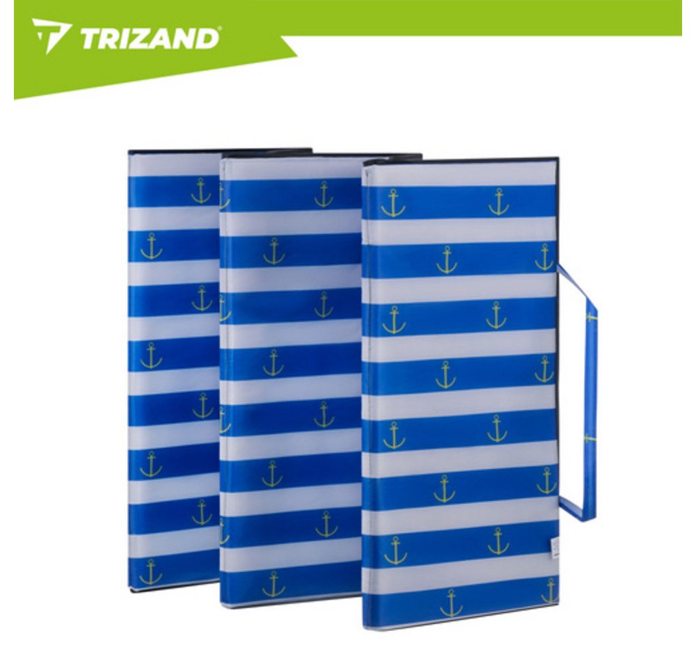 Trizand Strandmuschel Strandmatte Badematte, Personen: 1 (Spar-Set, 1 tlg., faltbar), wasserdichte Unterseite schützt Sie beim Entspannen Bild 3