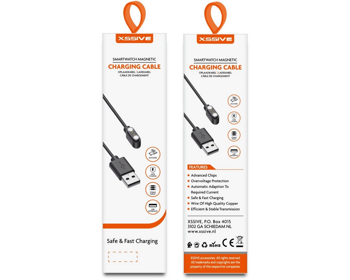 Xssive Magnetisches Ladekabel kompatibel mit XSS-SW11 Smartwatch Smartwatch-Ladekabel Bild 3