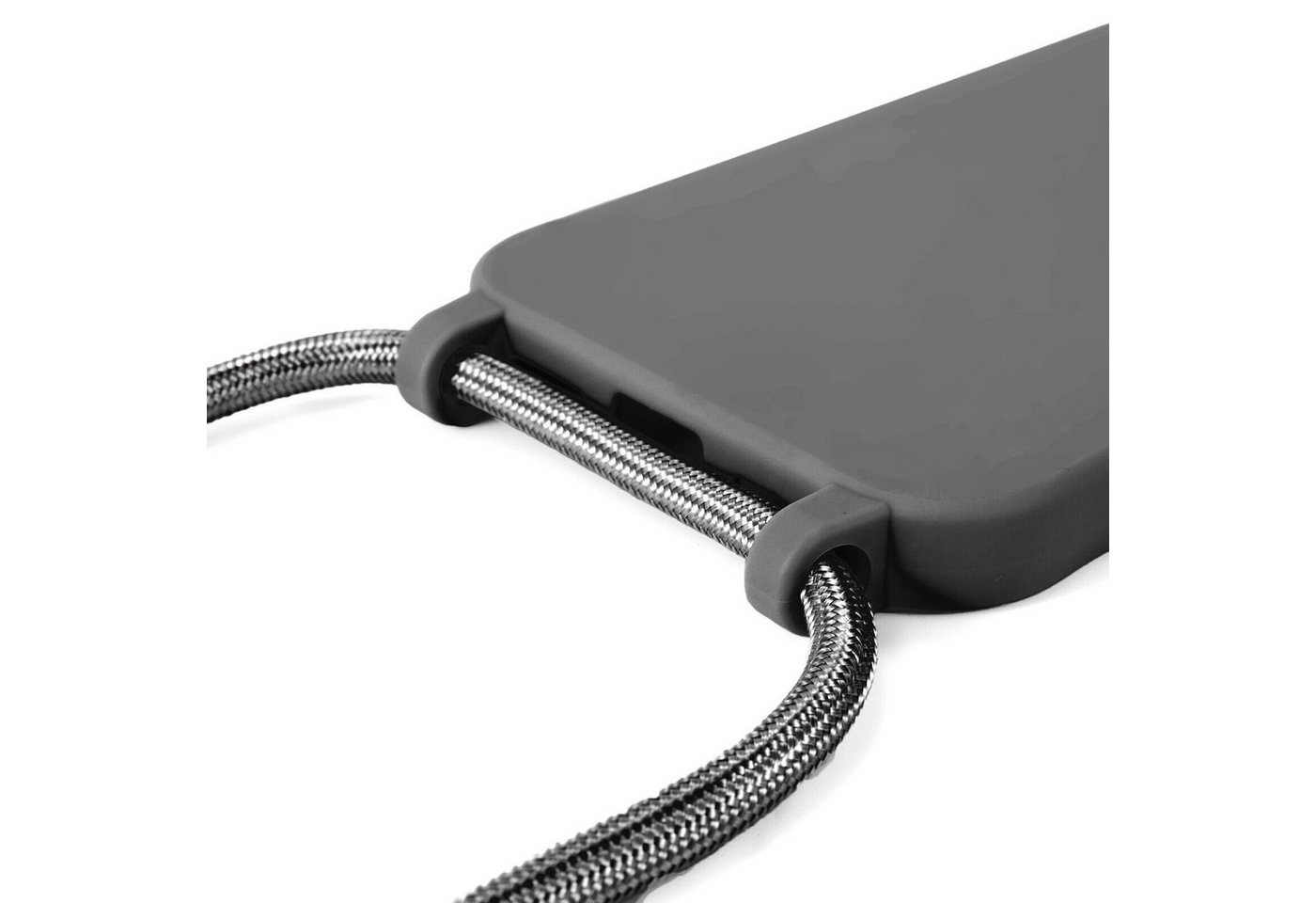 betterfon Handykette für Samsung Galaxy A23 5G Hülle mit Band & Kordel Bumper Schwarz Matt, Hände frei – mit Silikonhülle & Schnur für flexiblen Alltag Bild 2