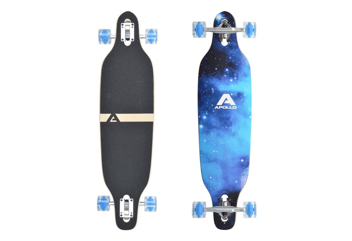 Apollo Longboard Twin Tip DT Longboard 36", gefertigt aus 8 Holzlagen in angesagtem TwinTip-Shape