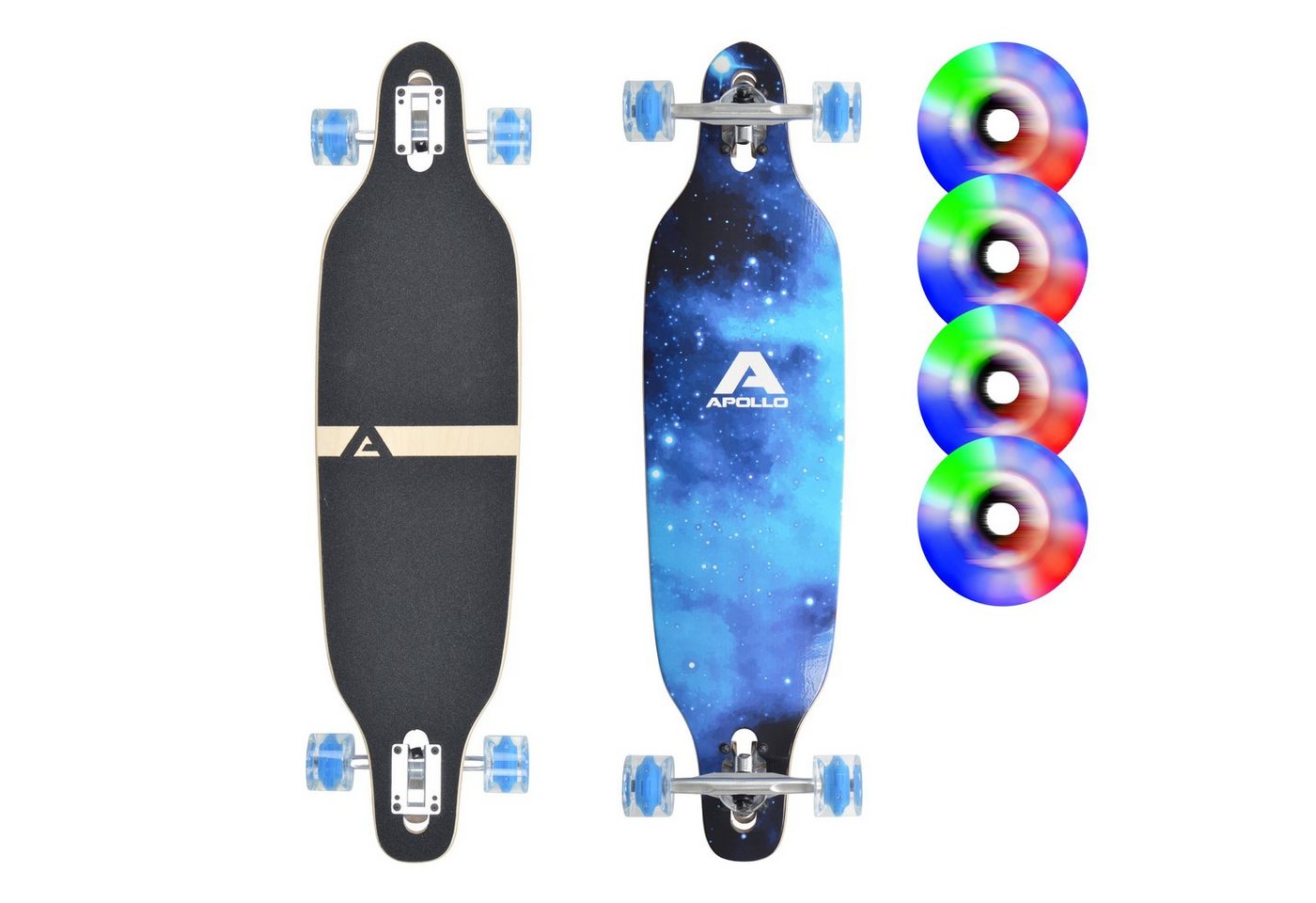 Apollo Longboard Twin Tip DT Longboard 36", gefertigt aus 8 Holzlagen in angesagtem TwinTip-Shape Bild 2