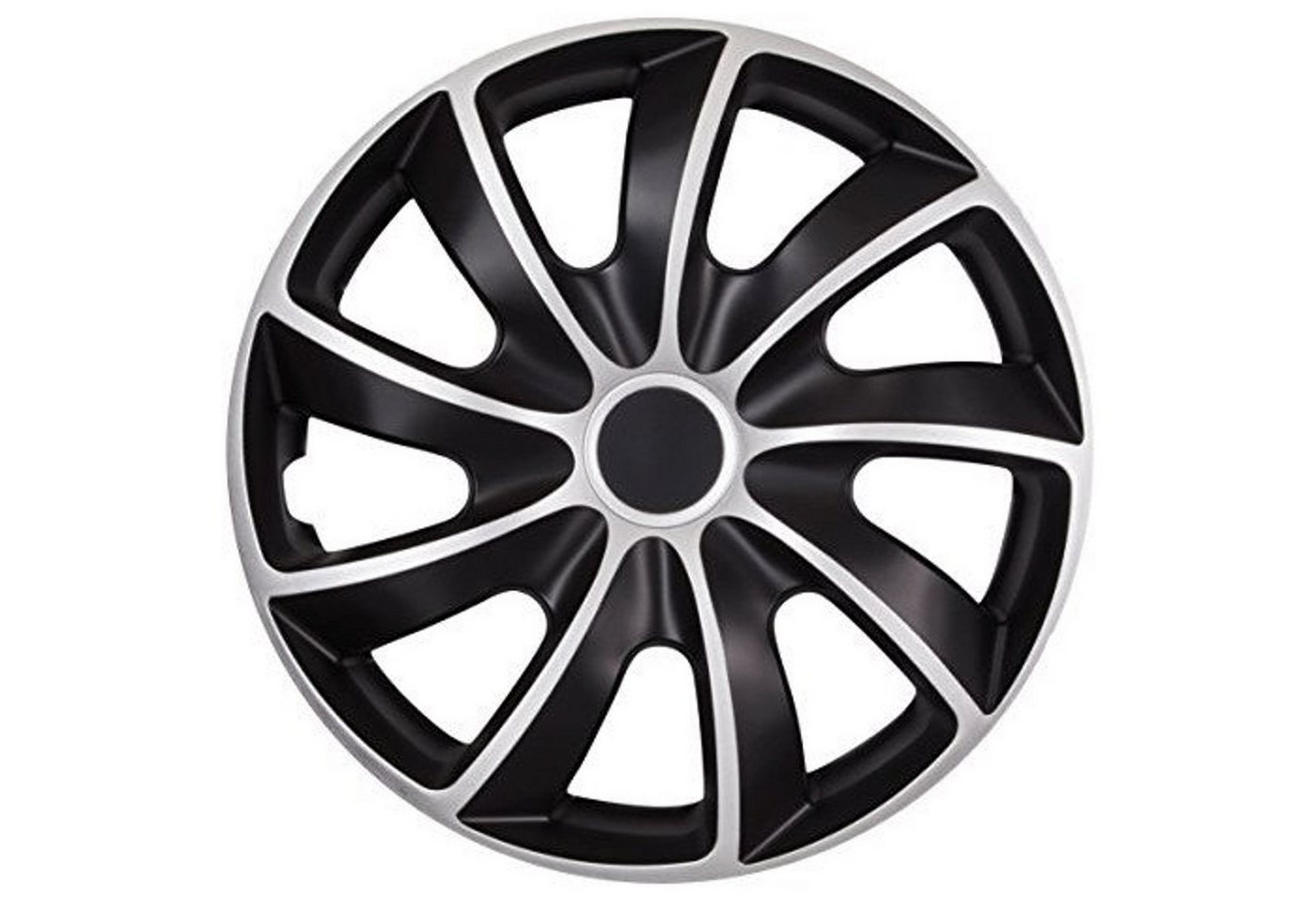 NRM Radkappen QUAD Bicolor, 14 in Zoll, (4-St) Radzierblenden für Stahlfelgen Zweifarbige Radkappen Satz 4er Set 14 Bild 2