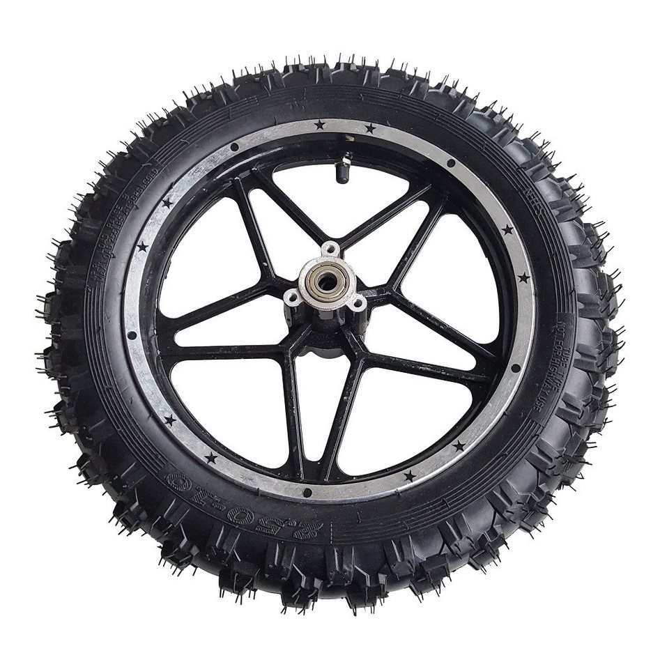 FunSport-Factory Ersatzrad Hinterrad 2.50-10 Scooter Schwarz komplett, Komplettrad mit Reifen, Schlauch und Kugellagern Bild 3