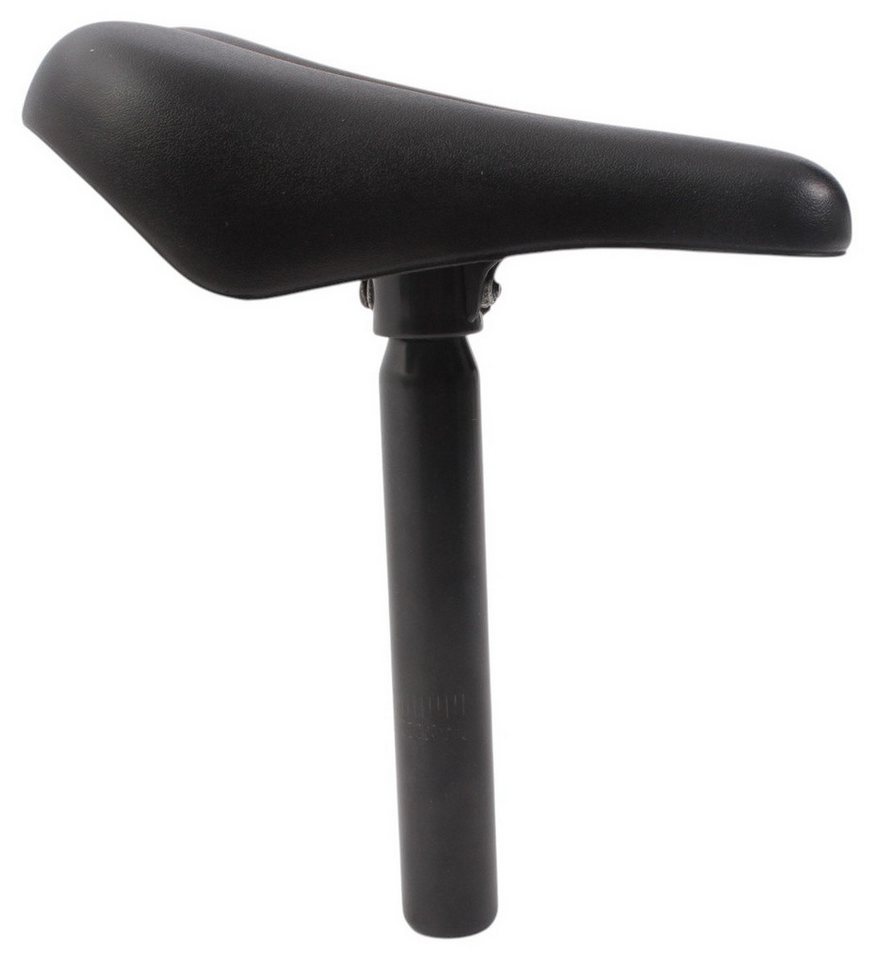 KHEbikes Fahrradsattel KHE BMX Sattelcombo One Piece 27,2 mm Gepolstert Schwarz, Integrierte 27,2 mm Stütze Bild 2