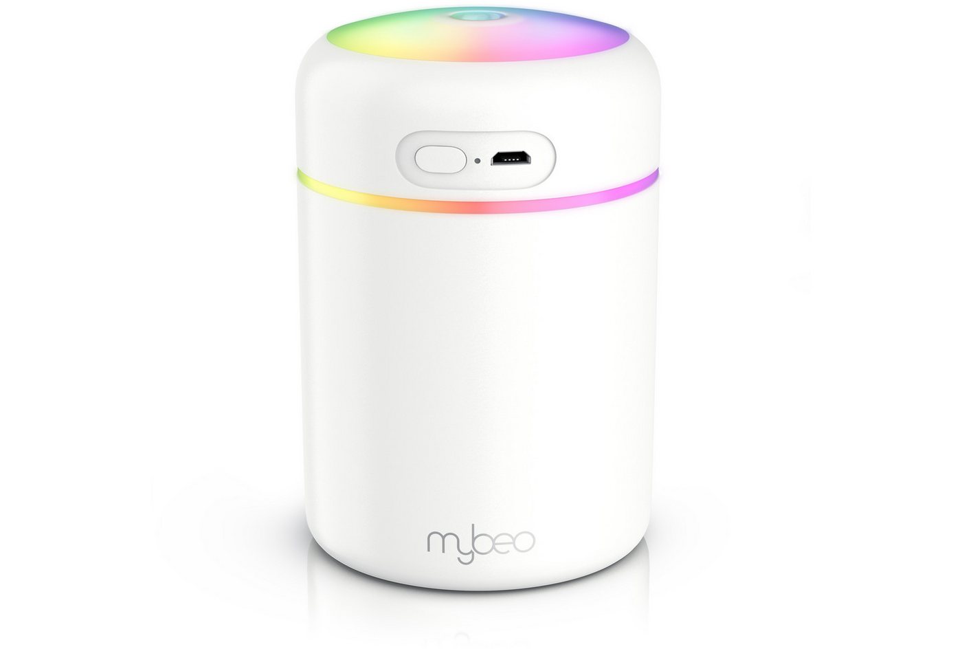 MyBeo Luftbefeuchter Mini mit Aromadiffusor, LED-Farben, 300 ml, 2 Sprühmodi, 0.3 l Wassertank, Abschaltautomatik, USB-Betrieb, leise, Aromafach, Schlafzimmer, Büro Bild 5
