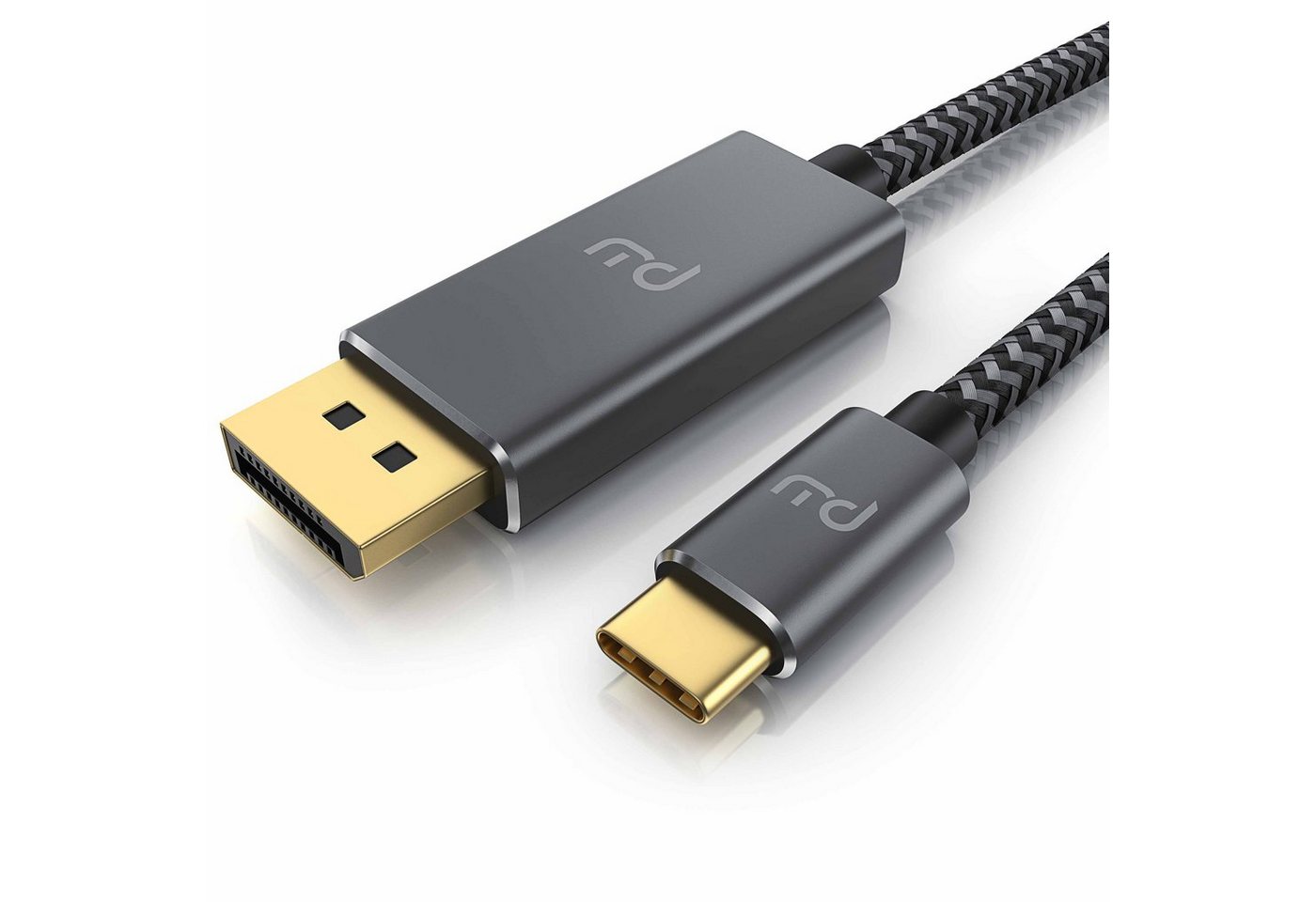Primewire USB-C auf DisplayPort Kabel 1 m, 4K UHD 120 Hz Audio- & Video-Kabel, DisplayPort, USB-C (100 cm), USB Typ C zu DP Konverterkabel Adapterkabel 8K 7680 × 4320 @30 Hz - 1m