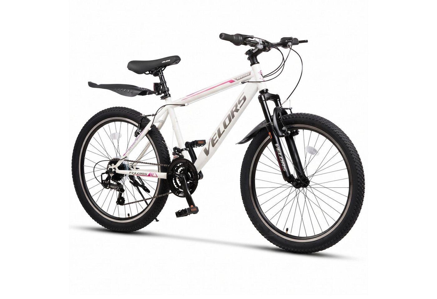 Velors Mountainbike 20, 24 Zoll Fahrrad Kinderfahrrad Mädchen und Jungen, 21 Gang Shimano Tourney Schaltwerk, Kettenschaltung, Hochwertiger Rahmen, Jugendfahrrad MTB Hardtail Fahrrad Bild 3