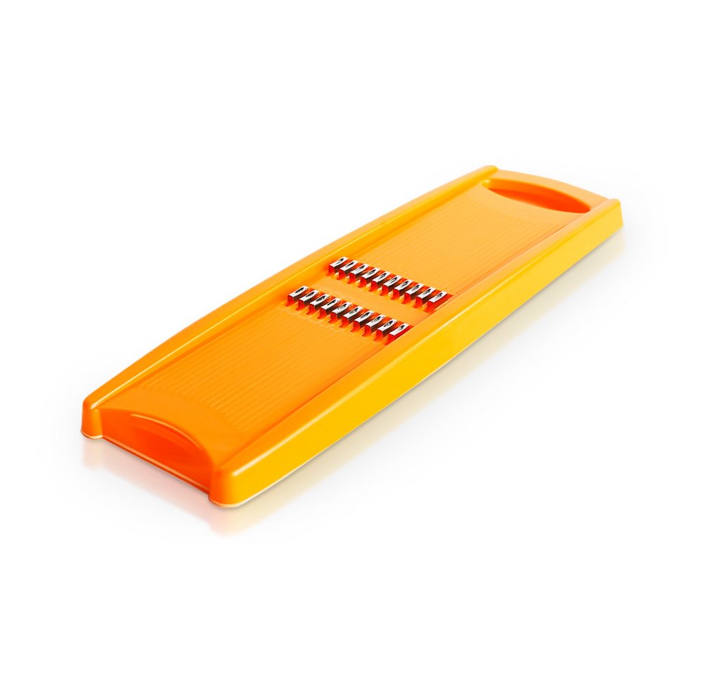 Gemüseschneider Reibe für koreanische Karotten 29 cm orange Julienne Küchenhobel