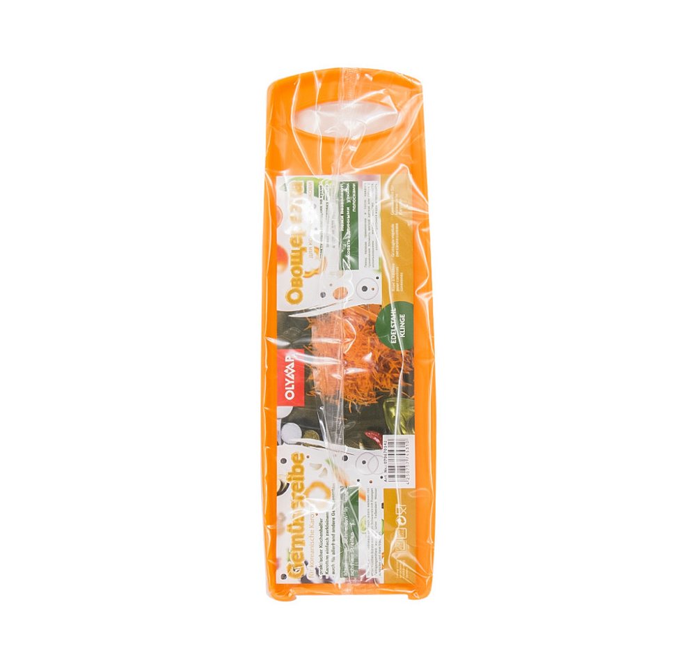 Gemüseschneider Reibe für koreanische Karotten 29 cm orange Julienne Küchenhobel Bild 2