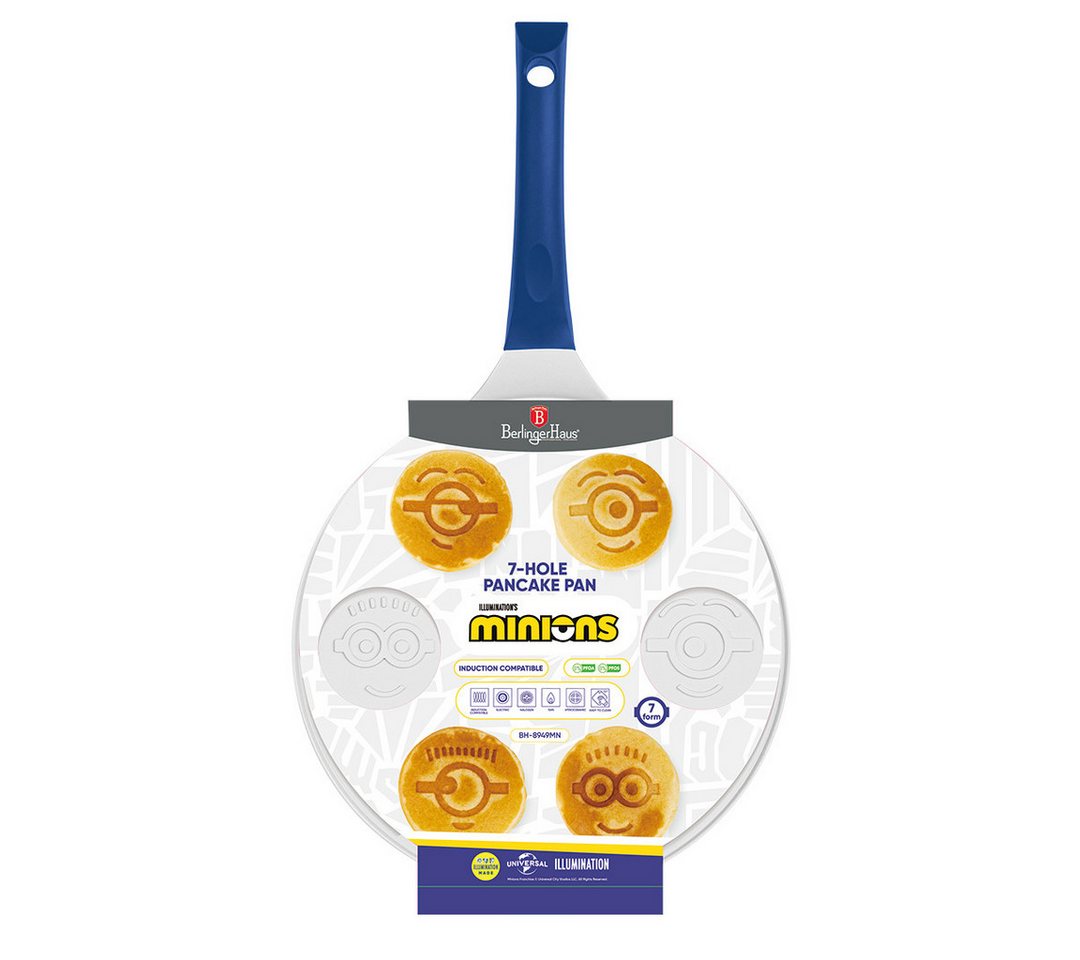 BerlingerHaus Pancake-Maker Minions Pfannkuchenpfanne Ø 26 cm aus Aluminiumguss, alle Herdarten Bild 2