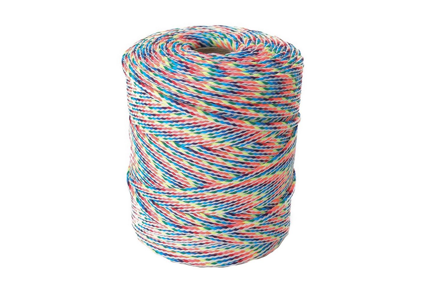 maDDma Seil 100m Polyester-Schnur Kordel 4mm, mehrfarbig, verschiedene Farben, bright rainbow Bild 3