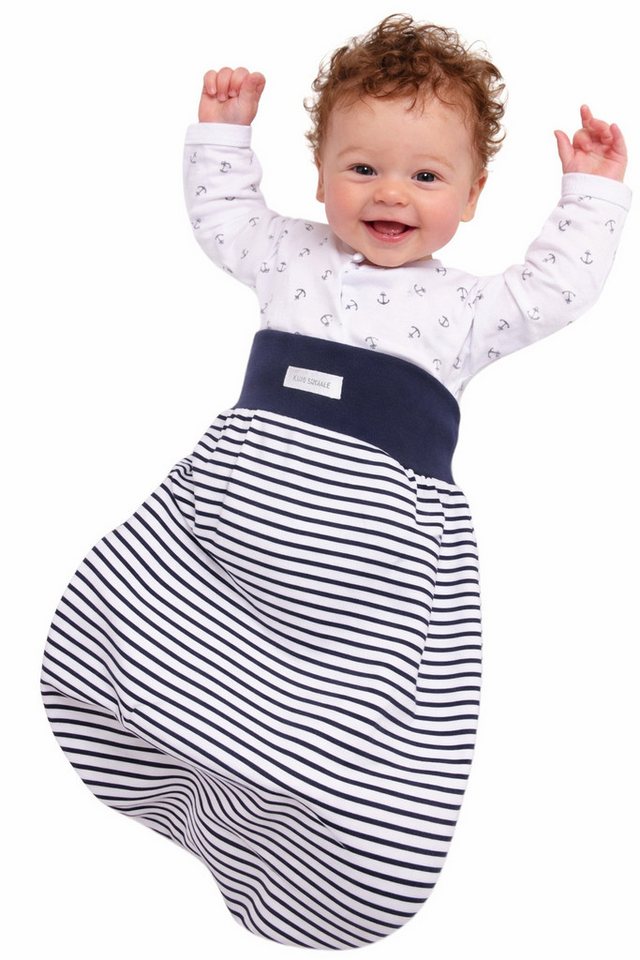 La Bortini Pucksack Fußsack Sommer Frühjahr Stramplersack für Babys Kleinkinder gestreift Bild 3