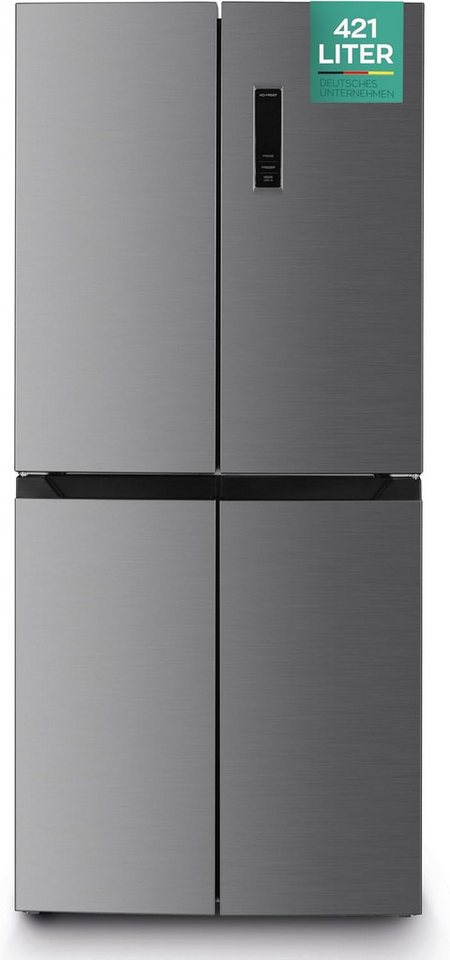 Heinrich´s Multi Door HSBS 3099 IX, 180 cm hoch, 79.5 cm breit, Side by Side Kühlschrank 271 L Kühl-, 150 L Gefriervolumen Bild 2